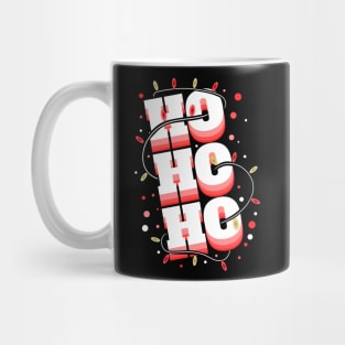 Ho Ho Ho Letters With Light Chain Christmas Mug